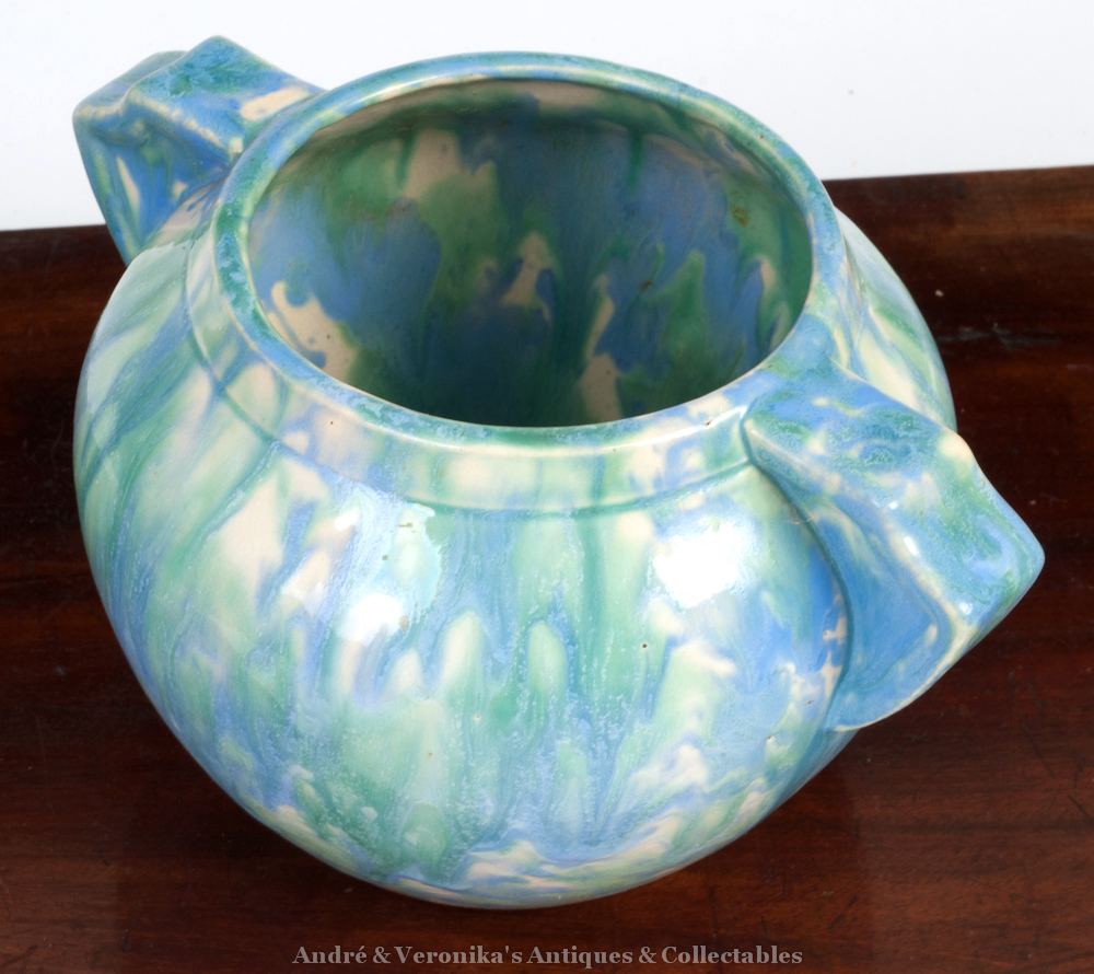 Vase Pot CARRIGALINE Pottery Cork CARRIG WARE Irish Studio Vintage Blue